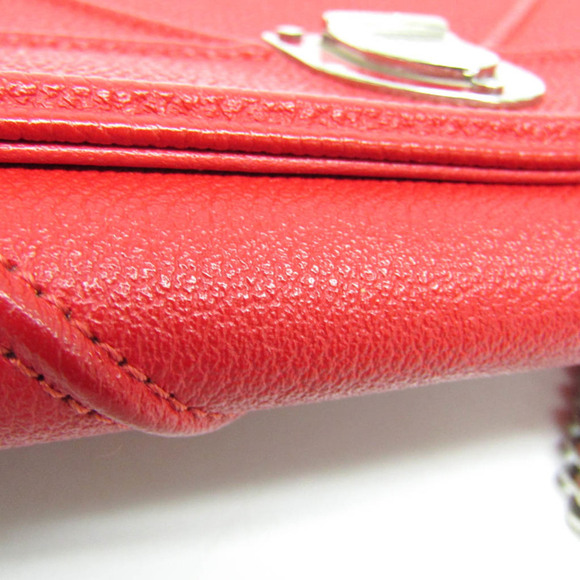 DIOR Red Leather Wallet - Picture 8 of 16